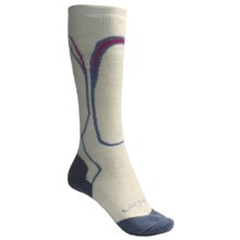 Lorpen Midweight Ski Socks - Merino Wool, Over the Calf (For Women) in White - 2nds
