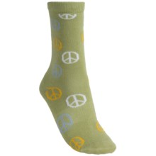 Lorpen Taylor Socks - Modal, Crew (For Women) in Light Green - Closeouts