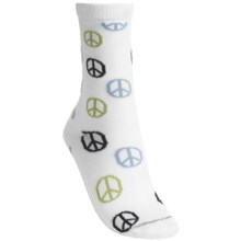 Lorpen Taylor Socks - Modal, Crew (For Women) in White - Closeouts