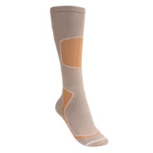 Lorpen Tri-Layer Light Cushion Ski Socks - PrimaLoft®, Merino Wool, Over-the-Calf (For Women) in Apricot - 2nds