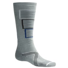 Lorpen Tri-Layer PrimaLoft® Ski Socks - Merino Wool, Medium Cushion (For Men and Women) in Light Grey - 2nds