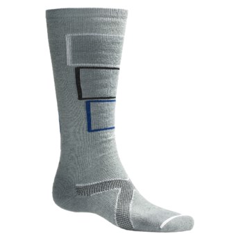 Lorpen Tri-Layer PrimaLoft® Ski Socks - Merino Wool, Medium Cushion (For Men and Women) in Light Grey