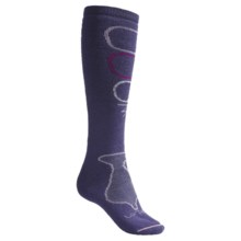 Lorpen Tri-Layer PrimaLoft® Ski Socks - Merino Wool, Medium Cushion, Over-the-Calf (For Women) in Deep Purple - 2nds