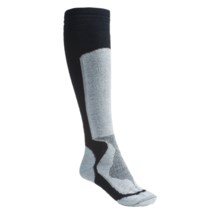 Lorpen Tri-Layer PrimaLoft® Ski Socks - Merino Wool, Medium Cushion, Over-the-Calf (For Women) in Navy/Light Blue - 2nds
