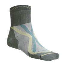 Lorpen Tri-Layer Trail Running Socks - Lightweight, Quarter-Crew (For Men and Women) in Charcoal - 2nds