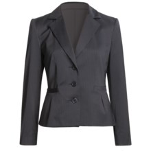 Louben Broken Pinstripe Jacket (For Women) in Navy - Closeouts