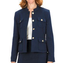 Louben Four-Button Jacket (For Women) in Navy - Closeouts