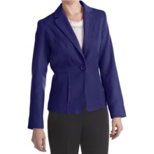 Louben Luxe Wool-Cashmere Blazer (For Women) in Blueberry - Closeouts