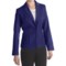 Louben Luxe Wool-Cashmere Blazer (For Women) in Blueberry