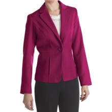 Louben Luxe Wool-Cashmere Blazer (For Women) in Crimson - Closeouts