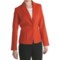 Louben Luxe Wool-Cashmere Blazer (For Women) in Tangelo