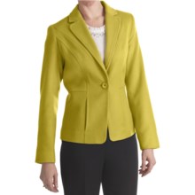 Louben Luxe Wool-Cashmere Blazer (For Women) in Wasabi - Closeouts