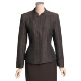 Louben Mandarin Collar Jacket - Hidden Zipper (For Women)