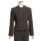 Brown Louben Mandarin Collar Jacket - Zip Front (For Women)