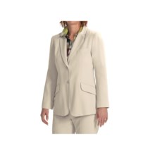 Louben Notched Lapel Blazer (For Women) in Champagne - Closeouts