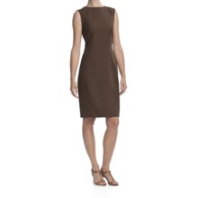 Louben Sheath Dress - Linen-Rayon, Sleeveless (For Women) in Espresso - Closeouts