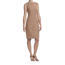Louben Sheath Dress - Linen-Rayon, Sleeveless (For Women) in Tan - Closeouts