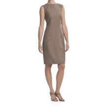 Louben Sheath Dress - Linen-Rayon, Sleeveless (For Women) in Taupe - Closeouts