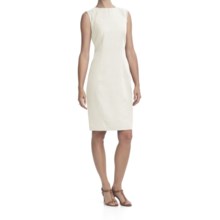 Louben Sheath Dress - Linen-Rayon, Sleeveless (For Women) in Vanilla - Closeouts