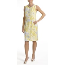 Louben Sheath Dress - Sleeveless (For Women) in Pale Sun/White - Closeouts