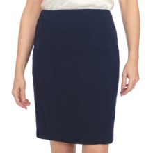 Louben Slim Skirt - Contour Panel (For Women) in Navy - Closeouts
