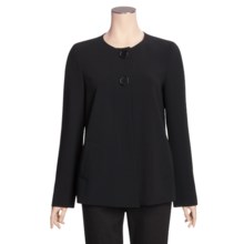 Louben Swing Jacket - Round Neckline (For Women) in Black - Closeouts