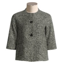 Louben Tweed Blazer - 3/4 Sleeve (For Women) in Ink/Snow - Closeouts