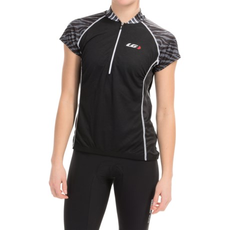 Louis Garneau Astoria 2 Cycling Jersey UPF 30 Zip Neck Short Sleeve For Women
