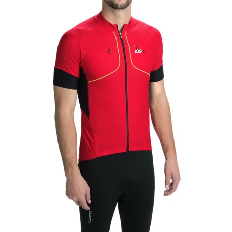 Louis Garneau Evans GT Cycling Jersey UPF 20 Full Zip Short Sleeve For Men