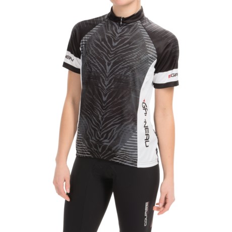 Louis Garneau Limited Cycling Jersey UPF 30 Zip Neck Short Sleeve For Women