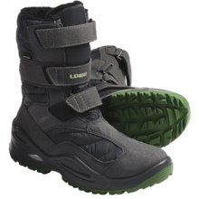 Lowa Eddy Gore-Tex® Hi Winter Boots - Waterproof, Insulated (For Youth) in Anthracite/Green - Closeouts