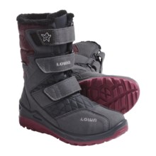Lowa Eva Gore-Tex® Hi Boots - Waterproof (For Kids) in Anthracite/Burgundy - Closeouts