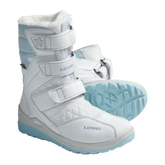 Lowa Eva Gore-Tex® Hi Boots - Waterproof (For Kids) in White/Blue