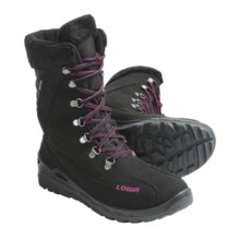 Lowa Lola Gore-Tex® Hi Hiking Boots - Waterproof, Insulated (For Girls) in Black/Pink - Closeouts
