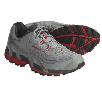 Lowa S-Cope Trail Running Shoes (For Women) in Light Grey/Red