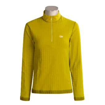 Lowe Alpine Warm Zone Thermal Shirt - Base Layer, Long Sleeve (For Women) in Tobacco/Ceylon Yellow