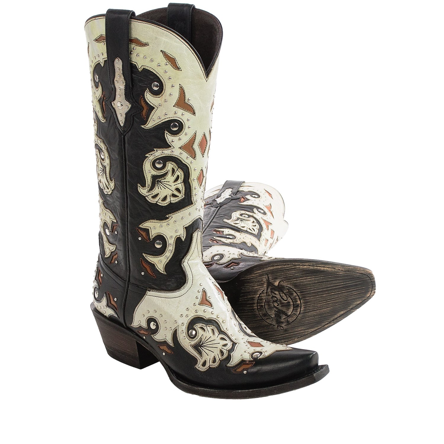 Lucchese Fiona Studded Cowboy Boots (For Women)