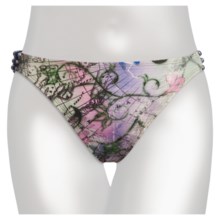 Lucky Brand Seaside Beaded Bikini Swimsuit Bottoms (For Women) in Mulit - Closeouts