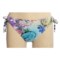 Lucky Brand Seaside Bikini Swimsuit Bottoms - Hipster, Side Tie (For Women) in Mulit