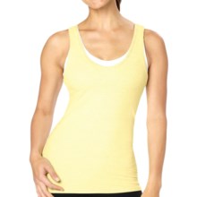 lucy Cross-Country Cutie Tank Top - Built-In Bra (For Women) in Lemon Zest - Closeouts