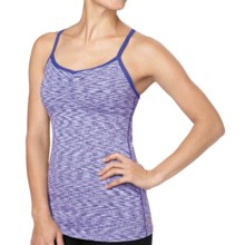 lucy Heart Center Tank Top - Built-In Bra (For Women) in Violetta Spacedye - Closeouts