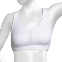 lucy Race Me Sports Bra - Racerback, High Impact (For Women) in Lucy White - Closeouts