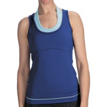 lucy Spin Fusion Tank Top - Built-In Bra (For Women) in Sodalite Blue - Closeouts
