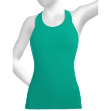 lucy Summer Balance Power Tank Top - Built-In Bra, Racerback (For Women) in Mermaid - Closeouts