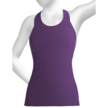 lucy Summer Balance Power Tank Top - Built-In Bra, Racerback (For Women) in Plumeria - Closeouts