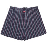 Luk Cotton Plaid Boxer Shorts - Underwear (For Men)