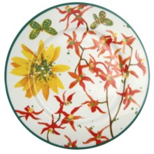 Lulu DK Petals Porcelain Dinner Plates - Set of 4 in Multi - Closeouts