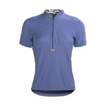 Luna Sport Clothing Phebe Cycling Jersey - Half Zip, Short Sleeve (For Women) in Blue Velvet