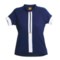 Denim Luna Sport Clothing Stripe Cycling Jersey - Half-Zip, Short Sleeve (For Women)