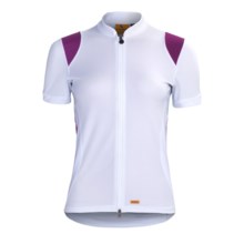 Luna Sport Clothing Tranquility Cycling Jersey - Recycled Materials, Short Sleeve (For Women) in White - Closeouts